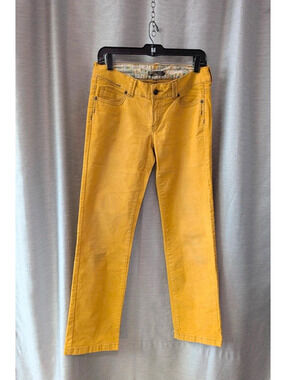 Prana Yellow Corduroy Pants 4 Tall